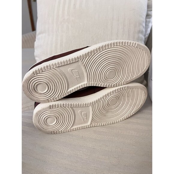 Nike Court Vision Low Shoes Sneakers Sepia Red Pale Ivory Men’s 10 - Picture 7 of 9